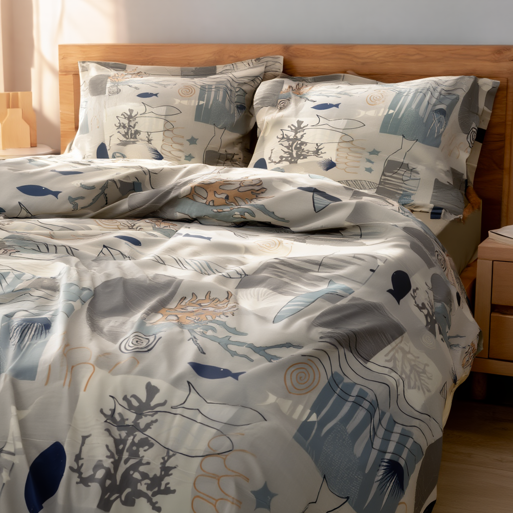 Coral Tide Duvet Cover Set