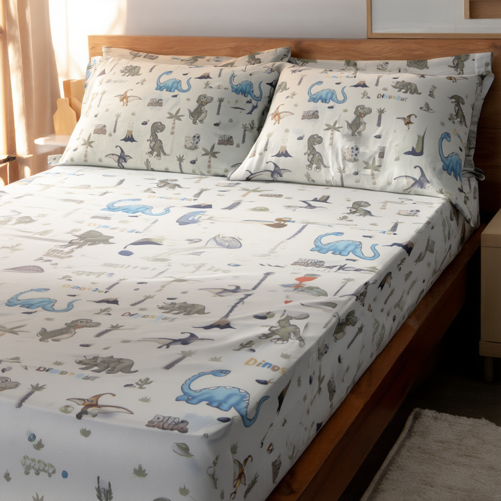 Dino Dreams Cotton Bedding Set