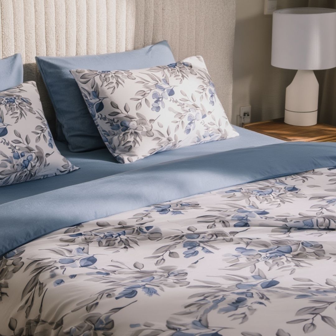 Blue Meadow Duvet Cover Set