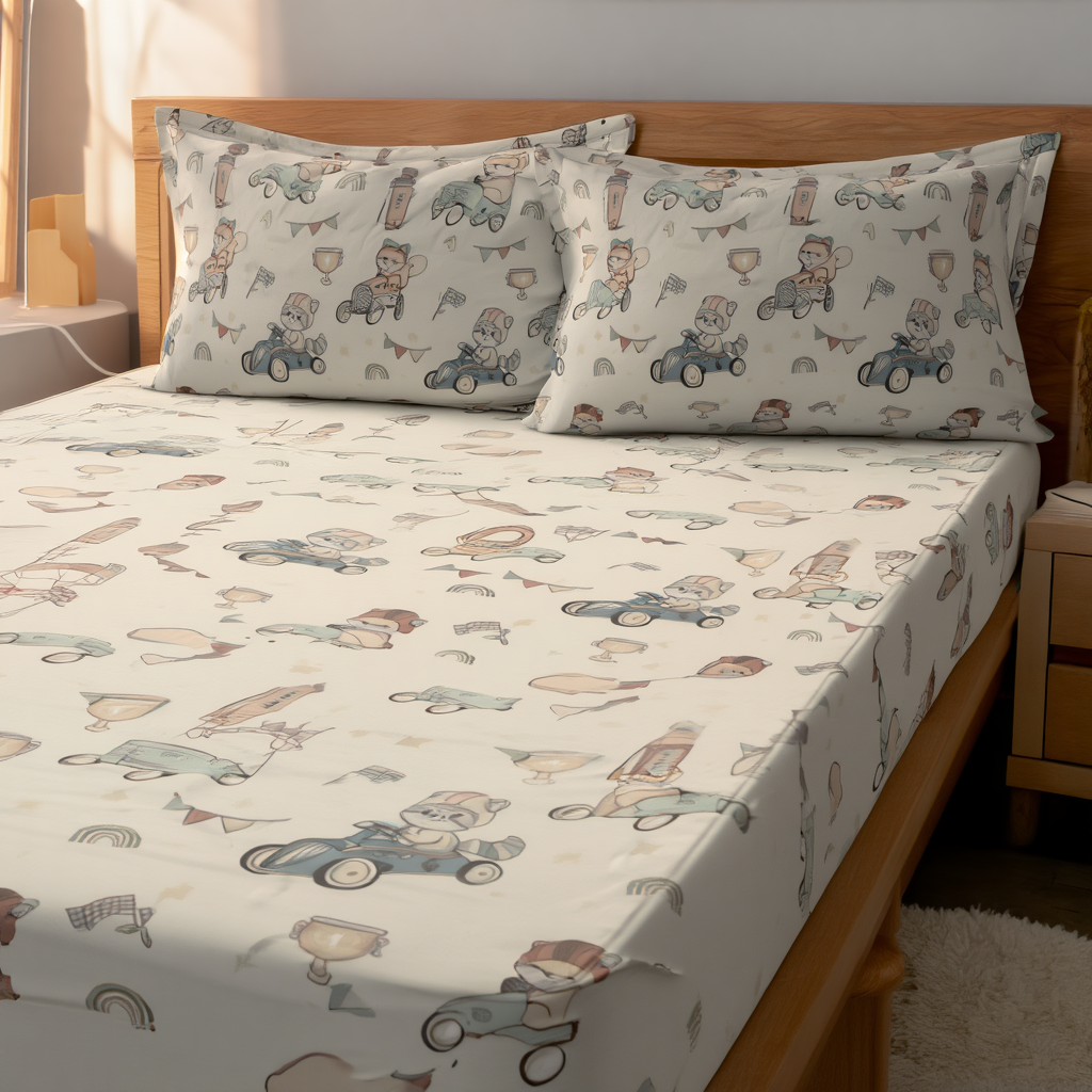 Royal Racers Cotton Bedding Set