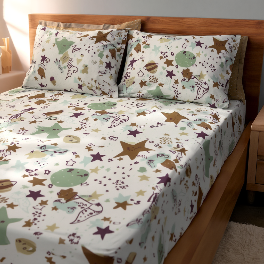 Starry Dreams Cotton Bedding Set