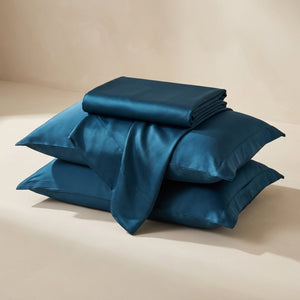 Royal Lagoon Satin Sheet Set