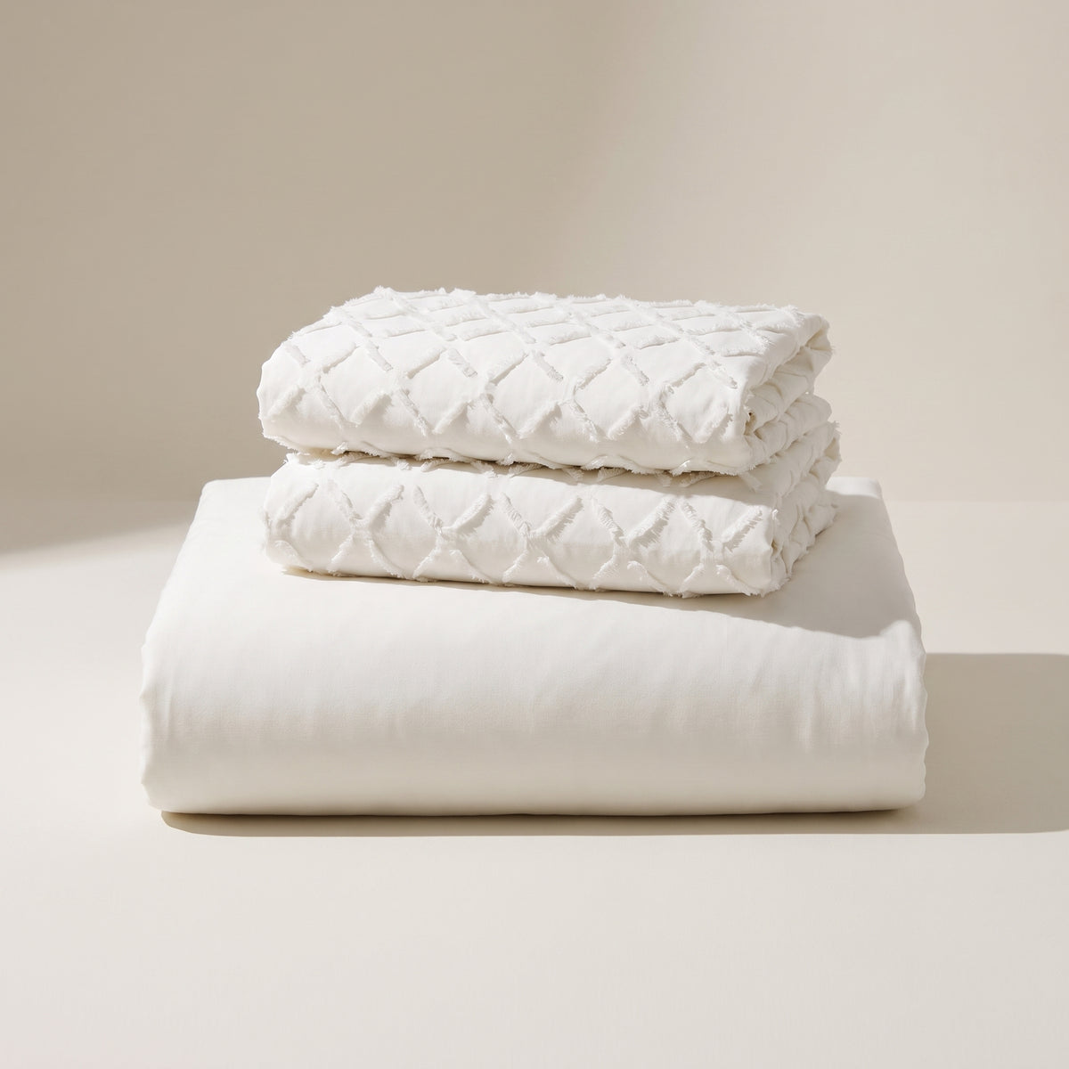 Pearl Duvet Cover Set — folded stack