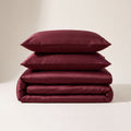 Mulberry Satin Duvet Cover Set