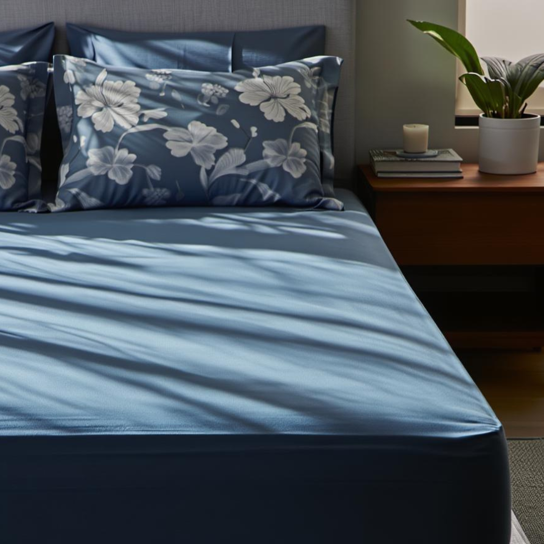 Midnight Flora Cotton Bedding Set