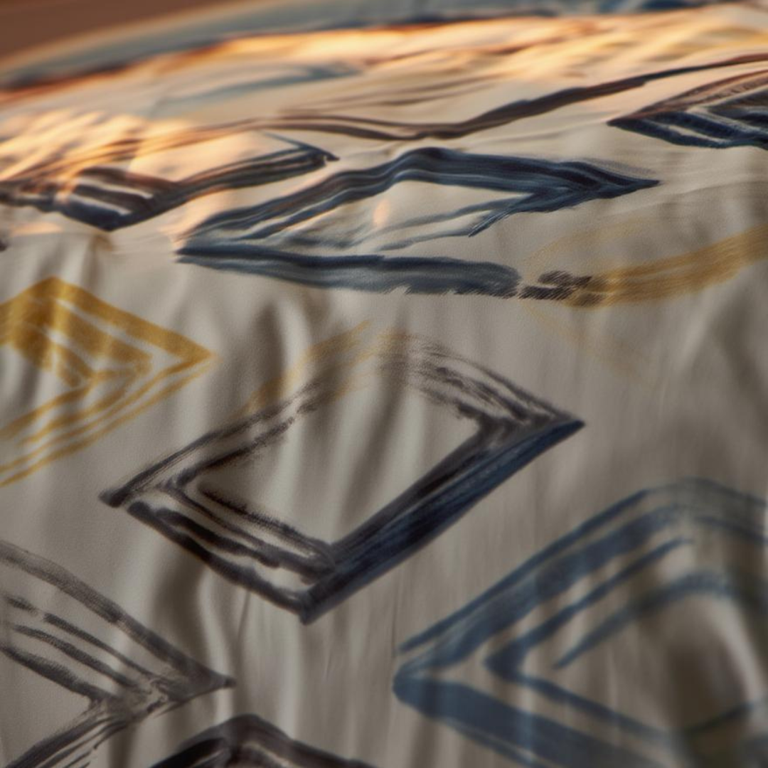 Diamond Sketch Cotton Bedding Set