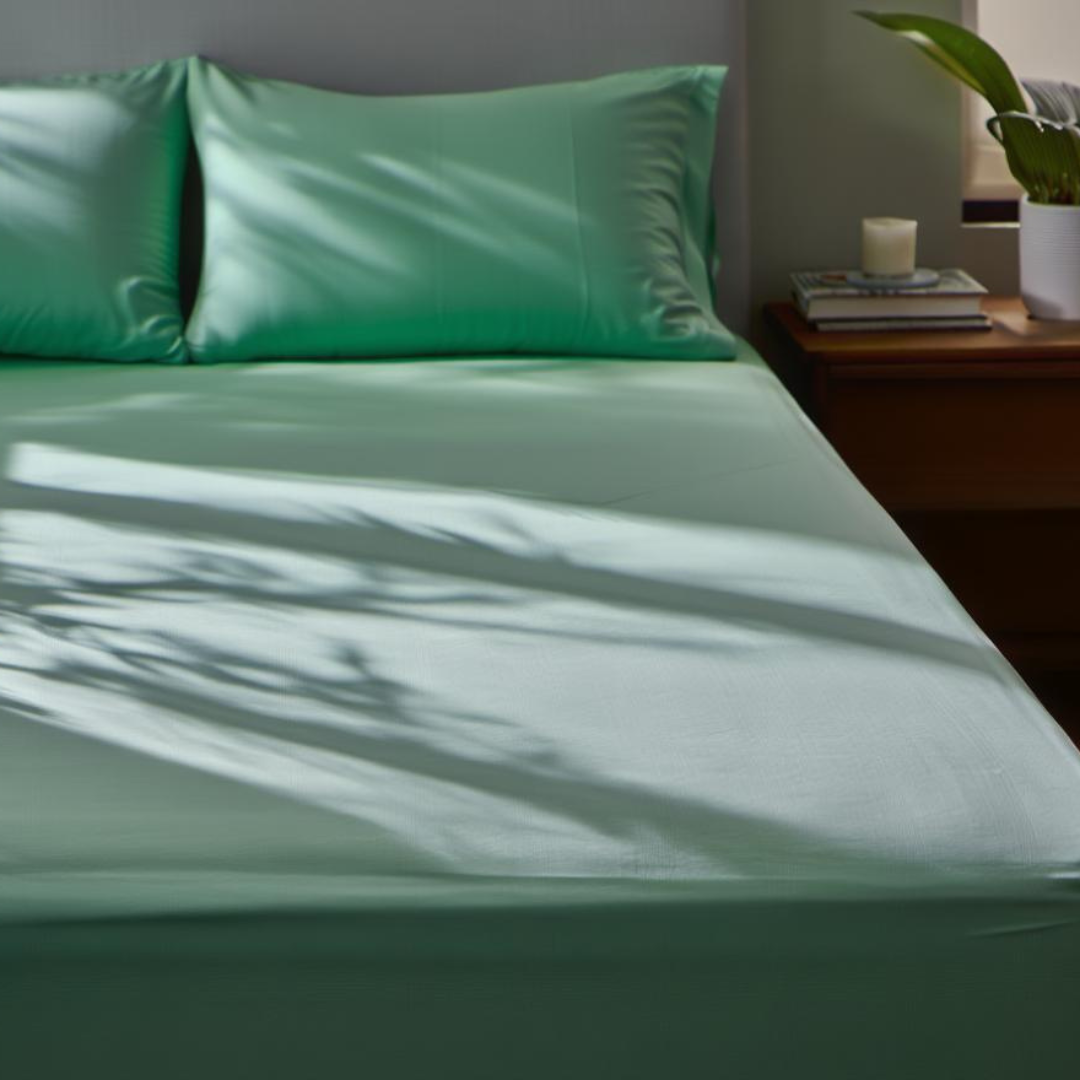 Mint Meadow Cotton Bedding Set