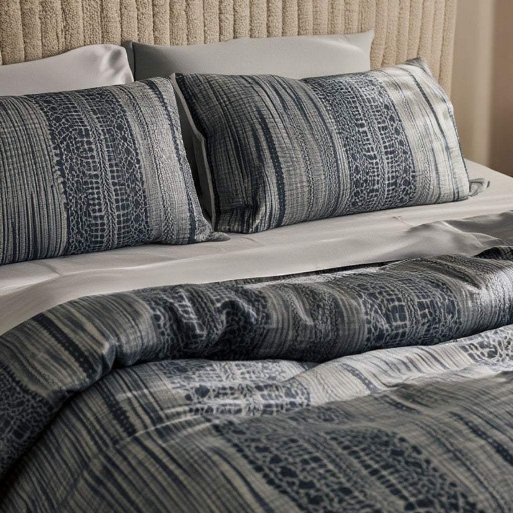 Midnight Weave Duvet Cover Set