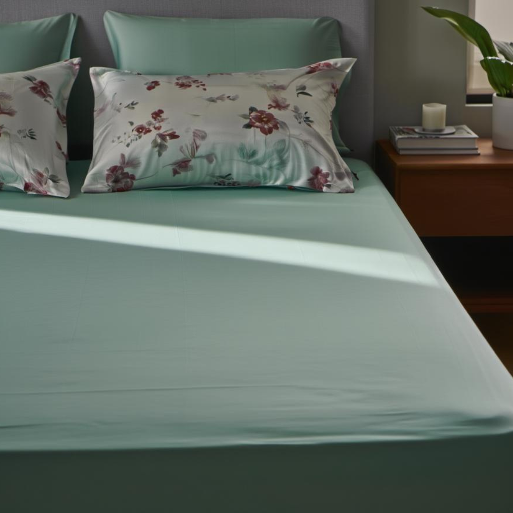 Mint Meadow Cotton Bedding Set