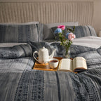 Midnight Weave Duvet Cover Set