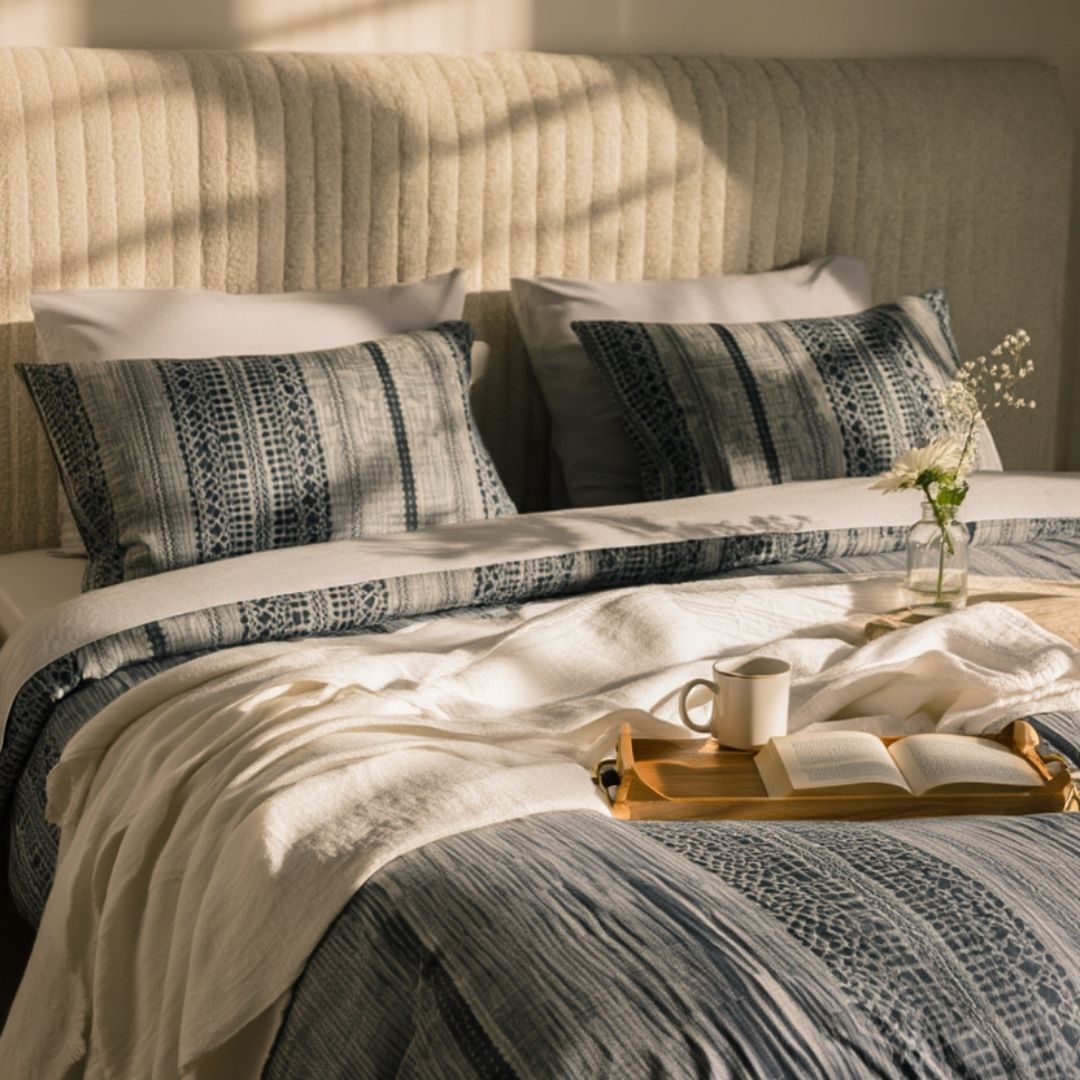 Midnight Weave Duvet Cover Set