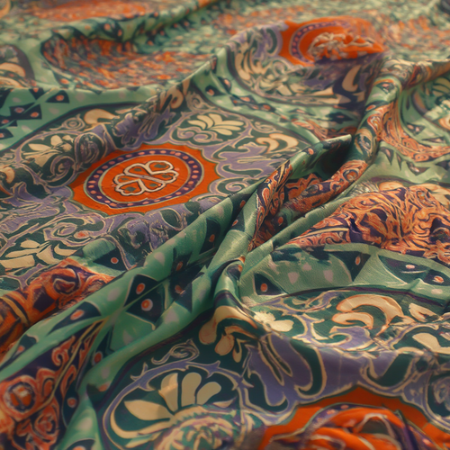 Aqua Arabesque Duvet Cover Set