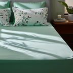 Berry Sage Cotton Bedding Set