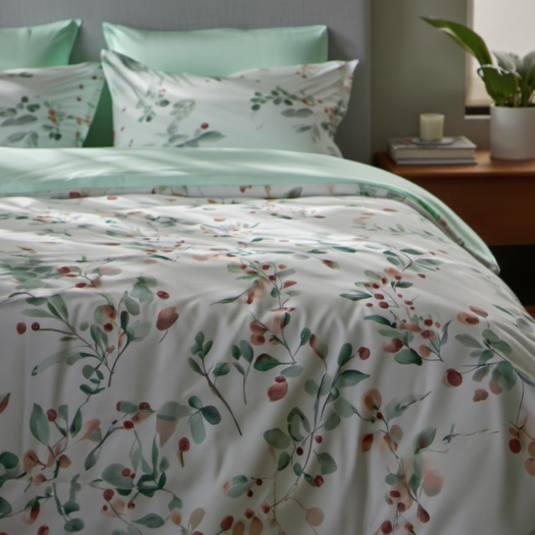 Berry Sage Duvet Cover Set