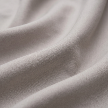 Stone Duvet Cover Set, fabric close-up, warm stone gray