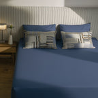 Modern Crest Cotton Bedding Set