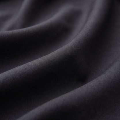 Charcoal Duvet Cover Set, fabric close-up, deep charcoal gray