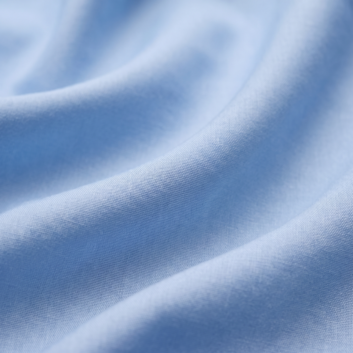 Sky Duvet Cover Set, fabric close-up, clear cool blue