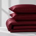 Mulberry Satin Duvet Cover Set