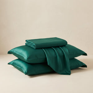 Royal Emerald Satin Sheet Set