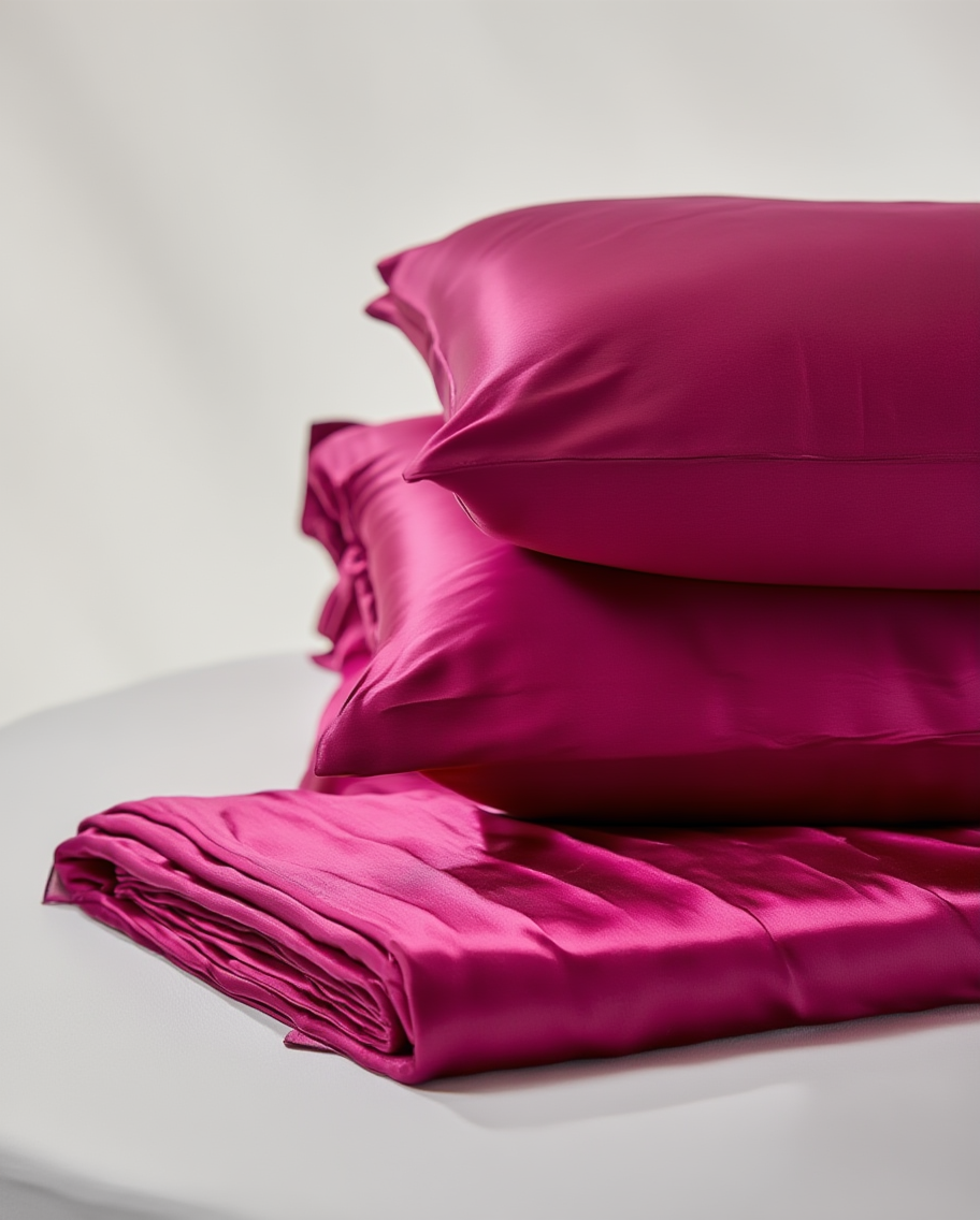 Berry Satin Sheet Set