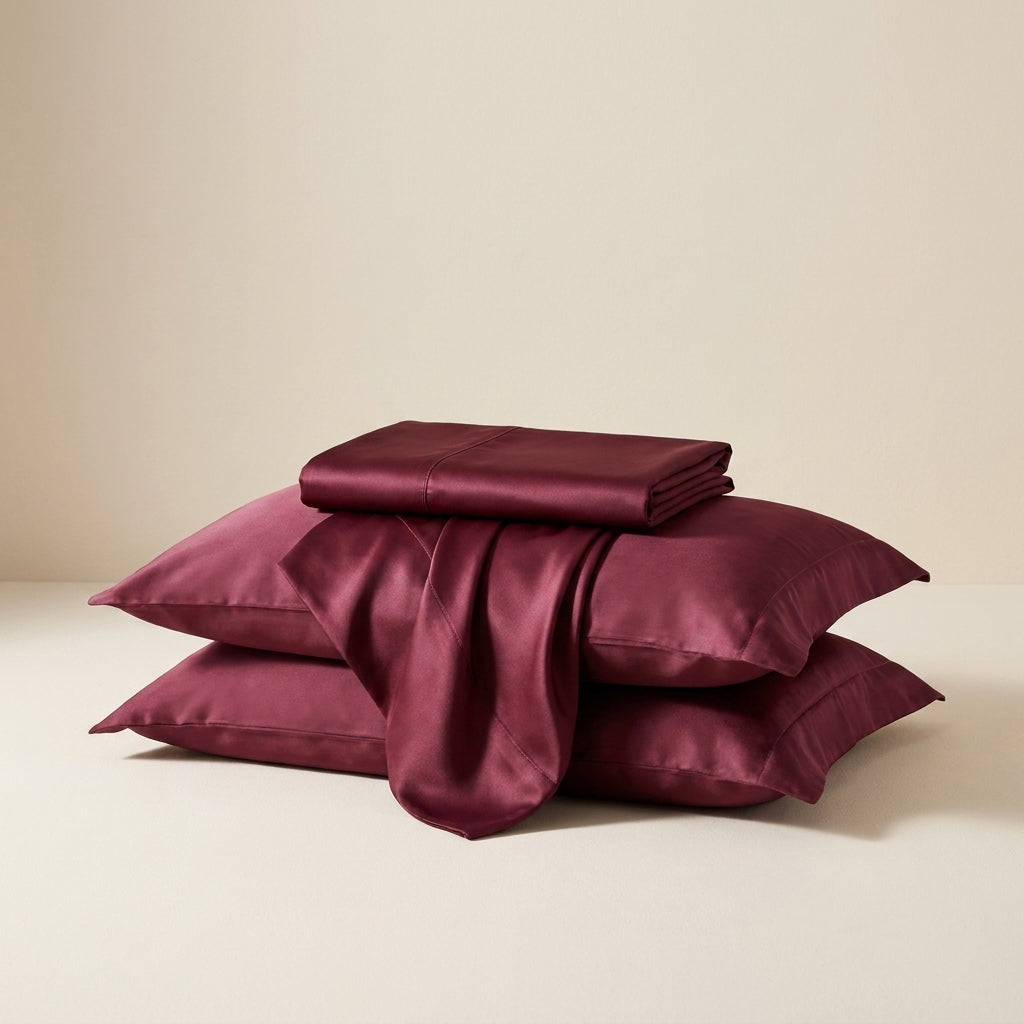 Royal Mulberry Satin Sheet Set