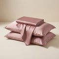 Royal Peach Satin Sheet Set