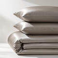 Smoke Satin Duvet Cover Set