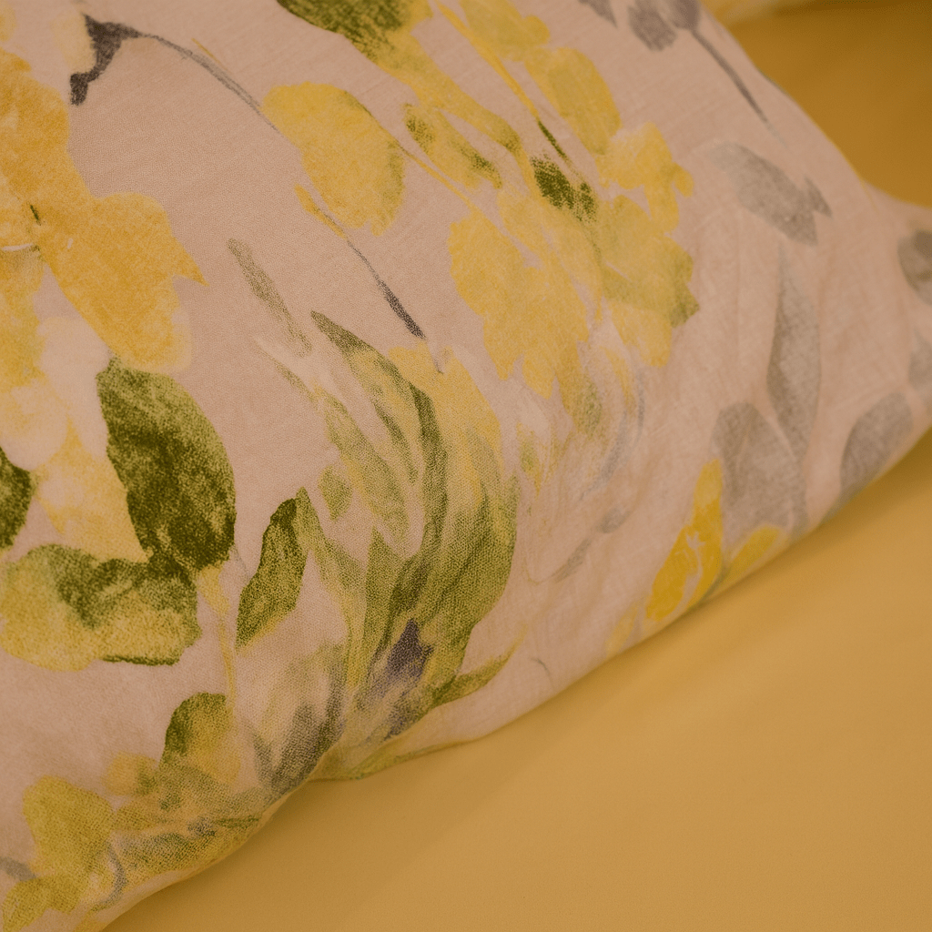 Butter Yellow Cotton Bedding Set - Royal