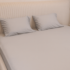 Cloud Grey Cotton Bedding Set - Royal