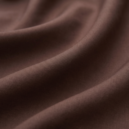 Mocha Duvet Cover Set, fabric close-up, espresso brown