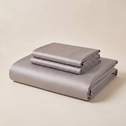 Smoke Satin Sheet Set