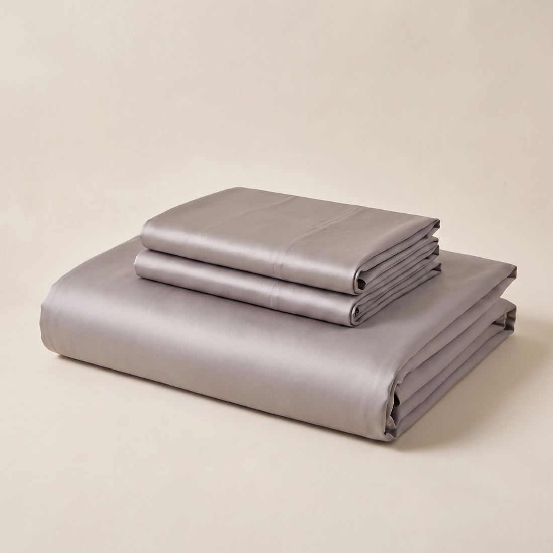 Smoke Satin Sheet Set