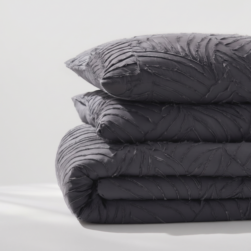 Obsidian Duvet Cover Set — folded stack