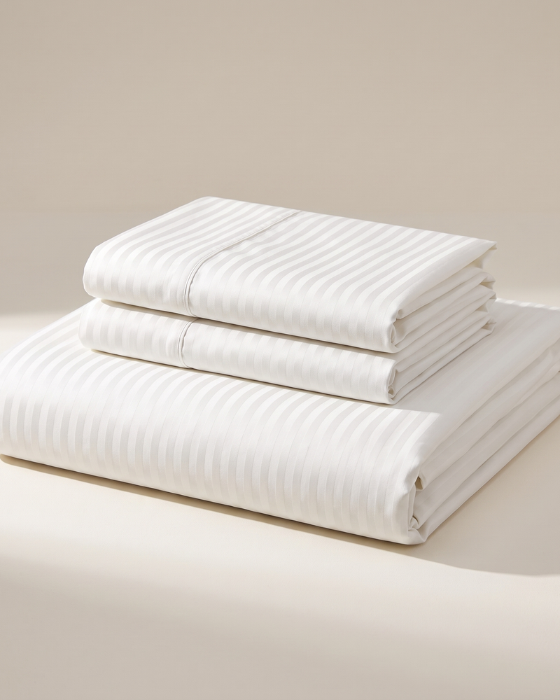 Lux Duvet Cover Set, folded stack
