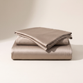Almond Satin Duvet Cover Set