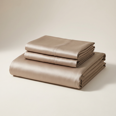 Smoke Satin Duvet Cover Set
