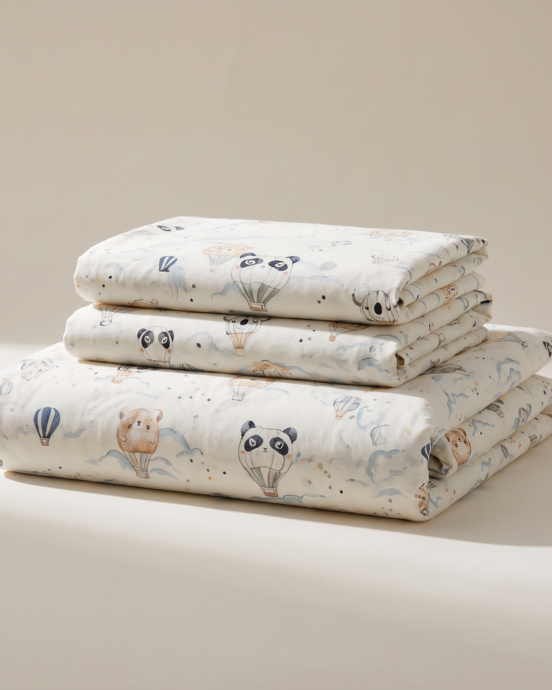 Nimbus Duvet Cover Set, folded stack