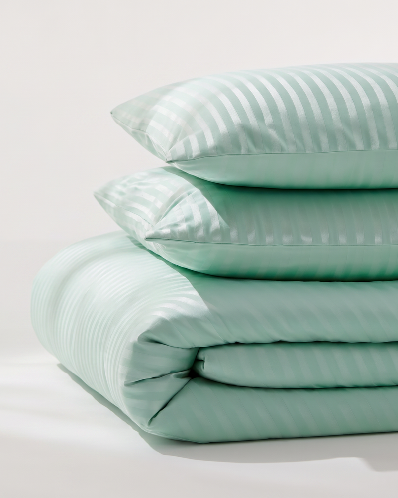 Frost Duvet Cover Set, folded stack