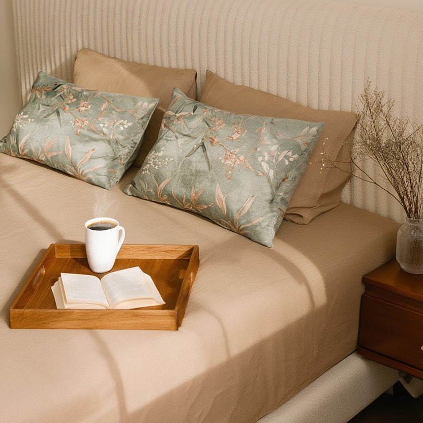 Latte Luxe Cotton Bedding Set - Royal