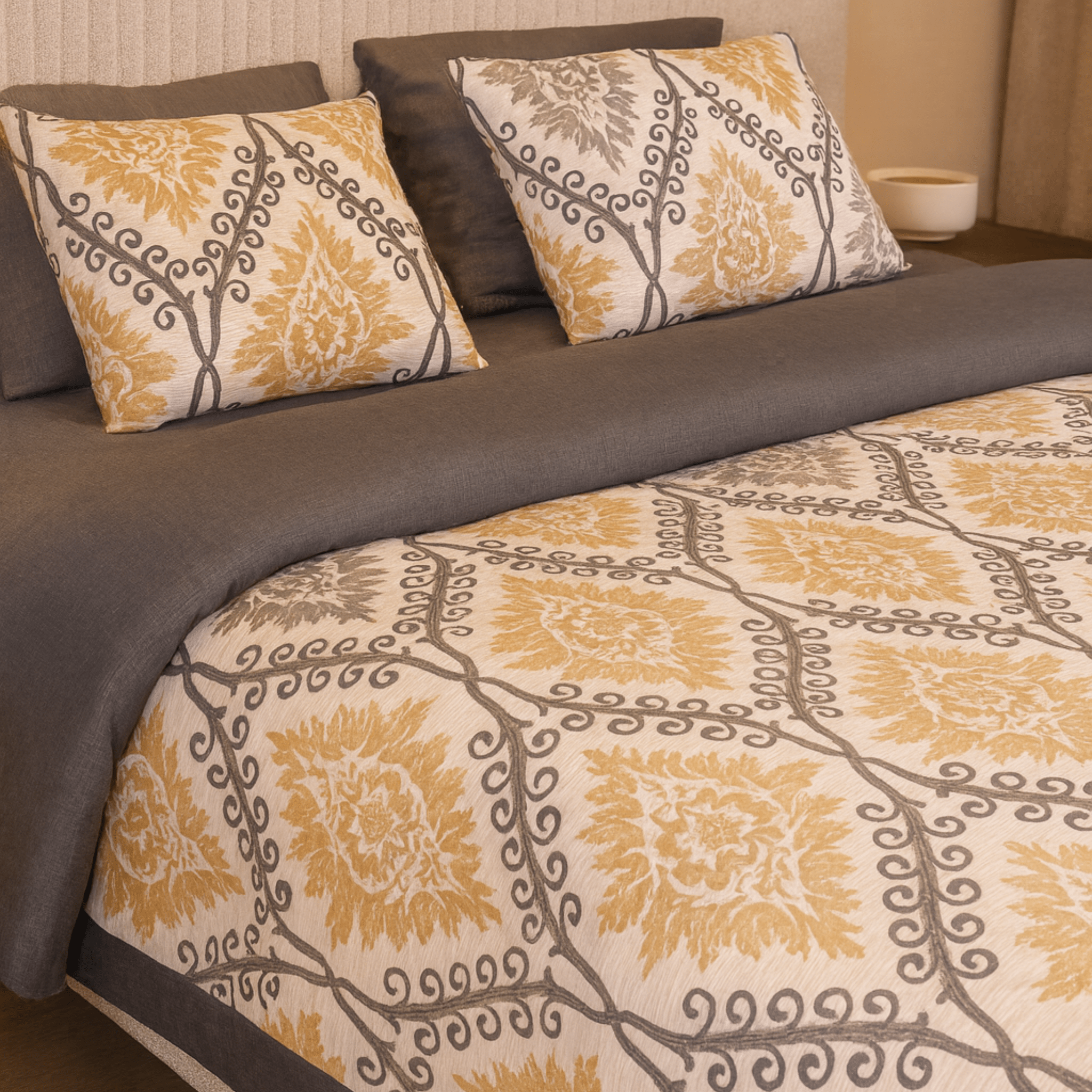 Majestic Bloom Duvet Cover Set - Royal