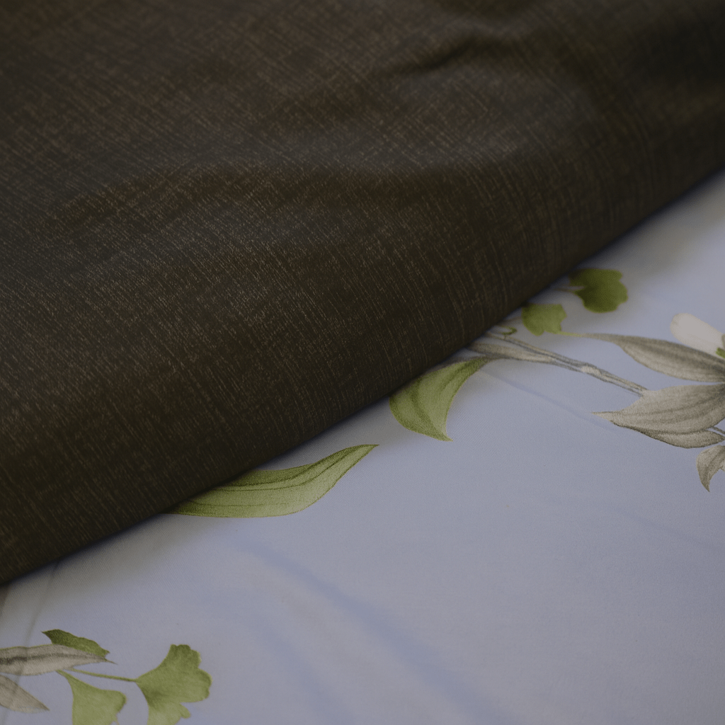 Midnight Grey Cotton Bedding Set - Royal