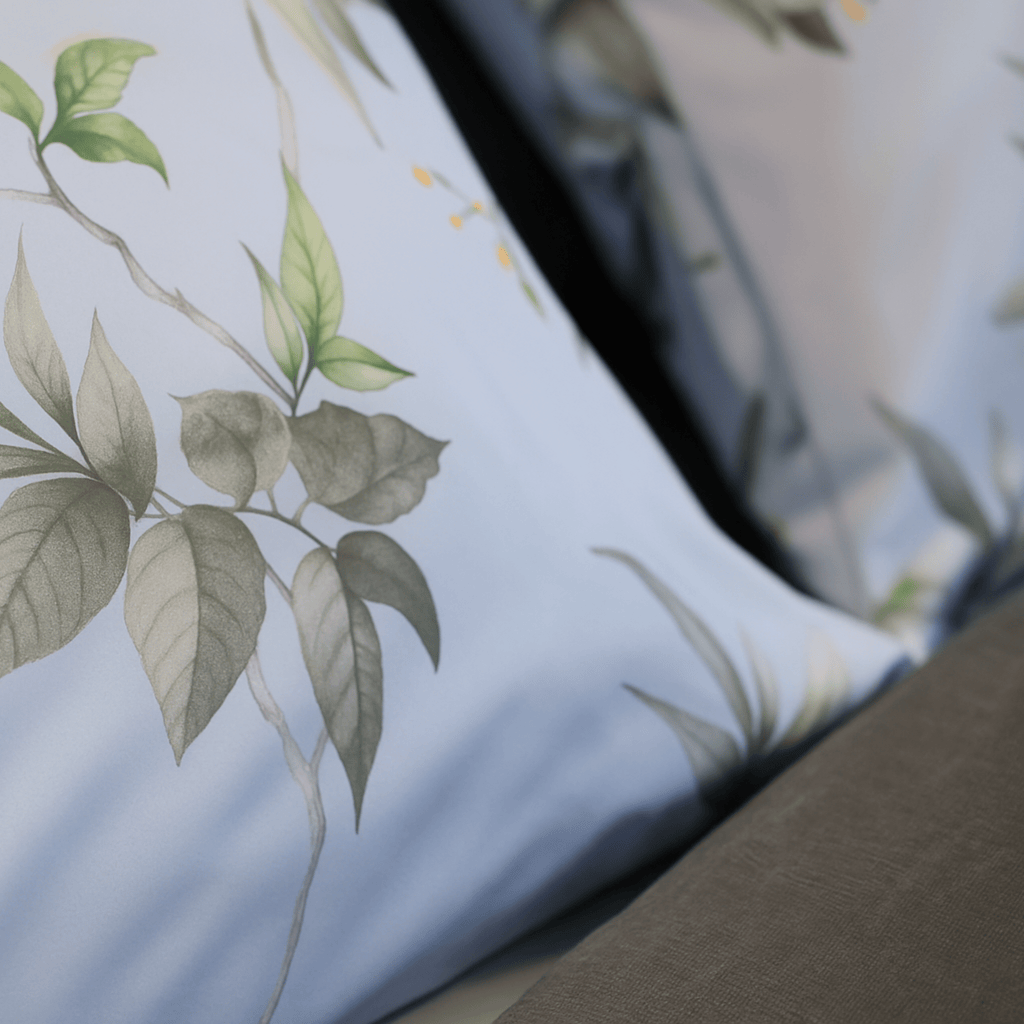 Midnight Grey Cotton Bedding Set - Royal