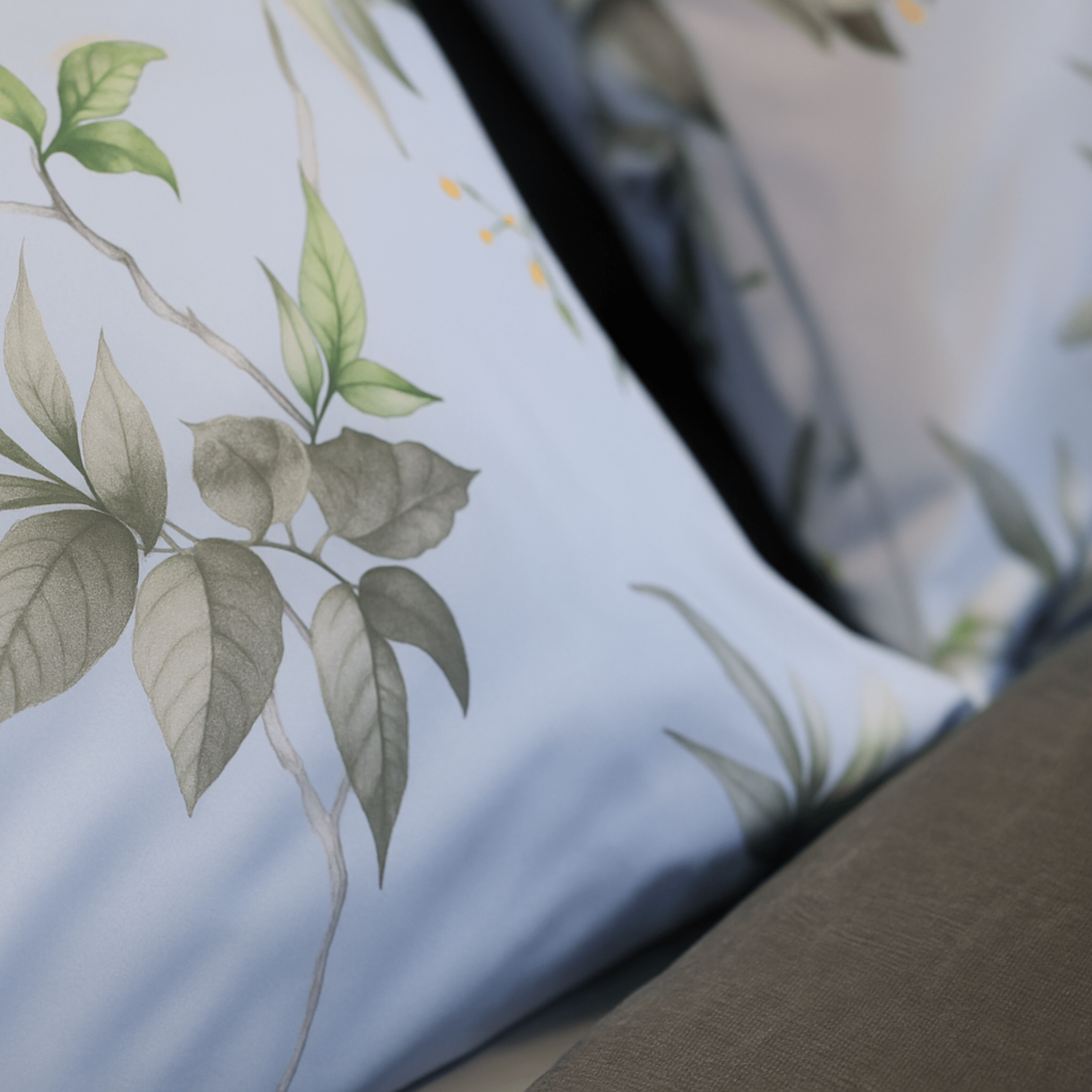 Midnight Grey Cotton Bedding Set - Royal