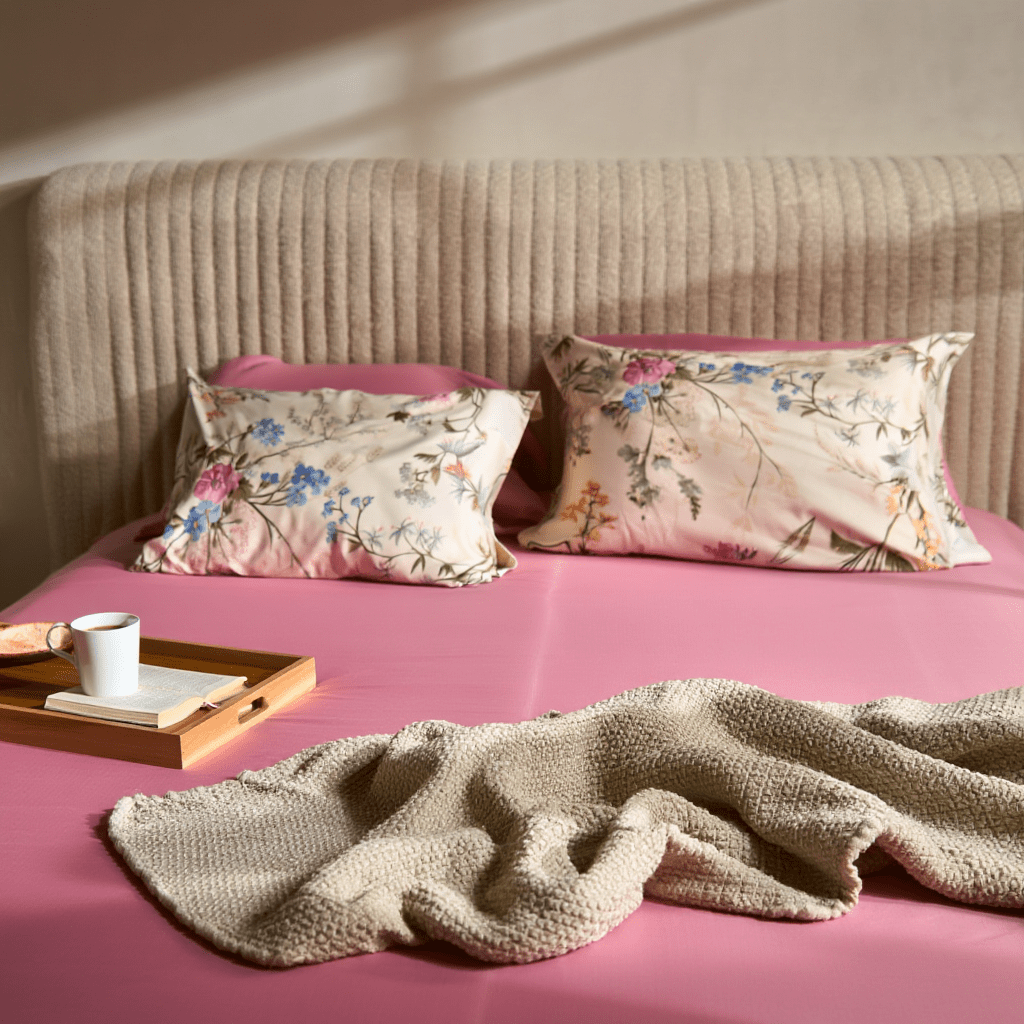 Rose Quartz Cotton Bedding Set - Royal