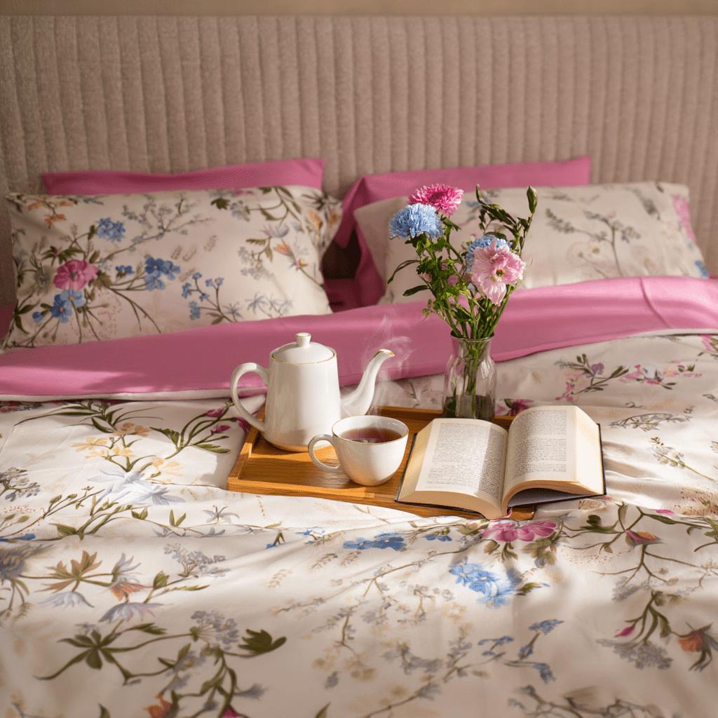Spring Blossom Duvet Cover Set - Royal